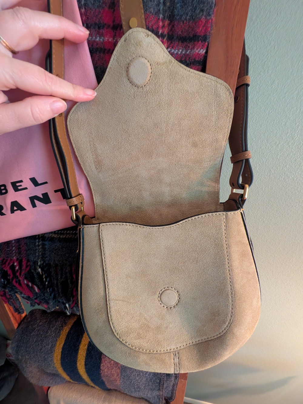 NEW WITHOUT TAGS Small Altay Suede Shoulder Bag By Isabel Marant - Picture 2 of 11